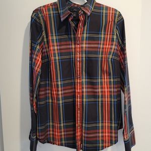 J. Crew Tartan Plaid Button Down 16 Tall